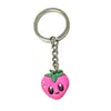 Série de Frutas Transfronteiriças Chaveiro Pingente de Borracha Macia PVC DIY Chaveiro de Carro Pingente de Mochila Pequeno Presente