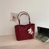 Bolsa Tote Retrô de Grande Capacidade Estilo Coreano para Mulheres 2026 Novo Modelo Simples Casual Tendência High-End Bolsinha de Ombro