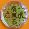 Pegatinas para Teléfono Móvil de Oro Puro 999, Dios de la Fortuna, Buena Suerte, Piezas de Oro Tesoro, Tarjetas Doradas Ricas, Pegatinas para Refrigerador, Venta al por Mayor Personalizada