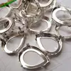 Soporte de Base de Cobre con Garras Huecas Color K Blanco con Agujeros Laterales, Soporte de Garra Hueca, Soporte para Diamantes, Accesorios para Manualidades para Coser Ropa, Bolsos, Zapatos