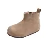 Botas de Cuero para Niños 2026 Otoño/Invierno Nuevas Estilo Coreano Niñas Retro Birkenstock Botines Botas Martin Niños Botas de Caña Baja Modernas