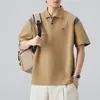 Ropa para Hombre Xintang 2026 Verano Nueva Camisa Polo para Hombre con Cuello de Solapa, Manga Corta, Ligera, Marca de Moda, Camisa Polo de Manga Tres Cuartos