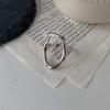 Anillo Geométrico Hueco Irregular Estilo Coreano para Mujer, Anillo Abierto Ovalado Hexagonal Vintage, Anillo para Dedo Índice, Moderno
