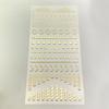 Pegatinas para uñas Yimei al por mayor Pegatinas de bronceado 3D con diamantes Papel para pegatinas de uñas en relieve tridimensional Europa y Estados Unidos con tarjeta de papel empaque de producto terminado