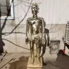 Fornecimento de Fabricantes Ornamentos de Homem de Acupuntura de Fundição de Cobre Puro Personagem Médico Homem de Medicina de Acupuntura Escultura de Cobre Homem de Cobre de Acupuntura Atacado