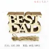 Nuevos Productos Más Vendidos para el Día del Padre y el Día de la Madre: Artesanías de Madera, Regalos Creativos para el Hogar, Adornos Colgantes de Madera, Decoraciones Huecas