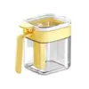 Pote de Tempero Selado Caixa de Especiarias Doméstica de Cozinha Garrafa de Sal de Vidro Caixa de Armazenamento de Especiarias Pote de Sal Garrafa de Tempero 400ML