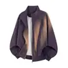 Chaqueta deconstructora Flying American 2026, chaqueta de béisbol holgada para hombre, cuello alto, nuevo estilo de otoño, corte holgado, para adolescentes