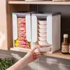 Caixa Dobrável para Armazenamento de Macarrão Estilo Japonês com Tampa, Caixa de Armazenamento para Armário, Caixa de Armazenamento Empilhável para Itens Diversos de Casa, Mesa, Cozinha