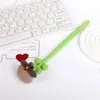 Nueva pluma de gel de flor de tela creativa, linda flor pequeña colorida de silicona de alto valor, pluma de sacudir, pluma a base de agua