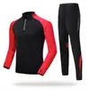 23 novos conjuntos de roupas esportivas de futebol para primavera, outono e inverno competição infantil adulto masculino e feminino mesmo estilo logo imprimível713