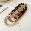 Goma para el pelo gruesa estilo frijol de alta elasticidad, Anillo para el pelo de goma estilo coreano, Accesorio para coleta con un toque coreano de alta gama