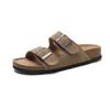 Couro Genuíno -2024 Plataforma Pesca Burken Shoes Meio Chinelos Burken Sandálias Roupa de Verão Feminina