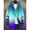 Chaqueta de Algodón Polar Ártico Gruesa de Invierno Transfronteriza 2025 con Mangas Largas, Cremallera, Capucha de Moda, Corte Holgado, Diseño de Gato, Sin Riesgo
