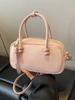 2025 Primavera Nueva Moda Estilo Coreano Bolso de Gran Capacidad Bolso de Hombro Crossbody de Cuero Suave para Mujer Bolso Boston para Viajeros
