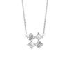 Collar Lluvia de Estrellas Plata Esterlina 925 Diseño Nicho Entrada Lujo Circonita Gestalus Cadena Clavícula Estilo Ins Colgante de Estrella