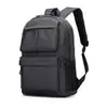 Mochila Casual Esportiva Cor Sólida Ombros Espessos Acolchoada Mochila para Computador Escolar para Adolescentes