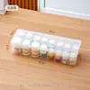 Caja de almacenamiento transparente BNBS con tapa abatible, engrosada, de gran capacidad, tamaño grande con tapa, herramienta mágica para almacenamiento en el hogar, caja de medicinas