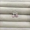 Clavo para Hélice de Aleación de Titanio G23 de 1.2 mm de Espesor con Circonita Rosa Doble Circonita Cereza Piercing con Rosca Interna