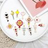 Elige estrictamente Decoración DIY con Varita Mágica Super Hada Aleación Goteo de Aceite Animación Variedad Sakura Hermosa Chica Hada Colgante de Varita