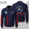 Jaqueta Masculina Fina com Logo 2023 Tamanho Europeu plus size Esportiva Masculina Zíper Frontal Jaqueta Casaco com Logo de Motocicleta