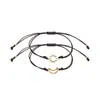 Moda Venta Caliente Nuevo Conjunto de Pulseras Colgante Sol Luna Pulsera de Cuerda Tejida a Mano Joyería de Mano para Hombres Mujeres Mejores Amigos Pulsera para Amigos