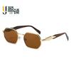 Gafas de Sol Metálicas Poligonales Retro para Hombres y Mujeres Lujo Accesible Transfronterizo Estilo Europeo y Americano Gafas de Sol de Moda Gafas de Sol para Conducir al Aire Libre