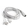 Conector Macho Din Grande de 5 Pines a Hebilla Magnética de Electrodo Hembra de 3.5*3 Hebilla de Electrodo Uno a Tres Cable de Fisioterapia Accesorios de Fisioterapia