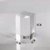 Columna Quadrada Transparente de Acrílico Suporte de Cristal Modelo de Brinquedo Suporte de Exibição Cosméticos Joias Cerâmica Antiga Suporte de Base