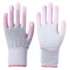 Guantes con patrón de cebra recubiertos en palma Antideslizantes Resistentes al desgaste Guantes de protección laboral para sitio de trabajo Guantes de algodón recubiertos en palma