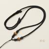 Collar Cuerda Clavícula Cuerda Colgante Diy Wen Cuerda para Jugar Ámbar Cera de Abejas Marca Buda Colgante de Jade Colgante de Piedra Ojo de Tigre Cuerda para Hombres y Mujeres