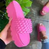 Sandalias tejidas de comercio exterior de gran tamaño europeas y americanas, suelas de plataforma de gran tamaño, calzado exterior transfronterizo para mujer, PU al por mayor de gran tamaño