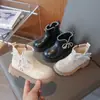 Botines de Princesa para Niña Dulces y de Moda con Lazo y Perlas, Nuevos de Otoño 2026 Zapatos Planos Casuales Suaves de Princesa