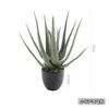Planta artificial de aloe simulada nórdica, orquídea tigre falsa, suculentas tropicales, decoración para sala de estar interior, adornos para escaparates