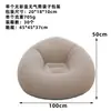 Nuevo Sillón Redondo Inflable Flocado para Ocio al Aire Libre, Taburete Redondo Individual Plegable, Popular Esterilla Tatami