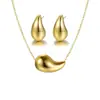 Collar Colgante Joyería Transfronteriza Estilo Coreano Europeo y Americano, Diseño Elegante, Pendientes de Lujo Ligero, Collar, Juego de Joyería de Perlas de Imitación