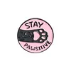Broche Série de Gatos Desenho Animado Criativo Transfronteiriço Personalizado Gato Geométrico Fofo Emblema Metálico
