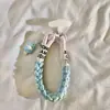 Cordón para Teléfono Móvil Estilo Muñequera Simple Rosa Helado Melodía Colgante Estilo Ins Fuerte y Duradero Bolso de Hombro para Exteriores Colgante D