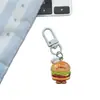 Nuevo Comida Divertida Temática Lindo Pan Croissant Llavero Original Colgante de Resina Decoración de Bolso Pequeño Regalo