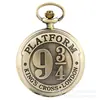Relojes de Bolsillo de Cuarzo Modelos Más Vendidos, Varios Clásico Retro Harry Moda Potter Plataforma 9 3/4 Relojes de Bolsillo Grandes de Cuarzo
