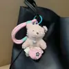 Pingente de Chaveiro de Urso de Pelúcia Desenho Animado Fofo Bicho de Pelúcia Nova Boneca Pingente Decorativo para Bolsa para Meninas