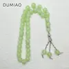 33 Cuentas de Oración, Cuentas de Vidrio Negro de 10 mm, Tasbih, Joyería Transfronteriza al por Mayor