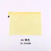 Bolsa de Malla de Color Bolsa Transparente de PVC Impermeable para Estudiantes Bolsa para Lápices Almacenamiento de Archivos de Oficina Bolsa con Cremallera Al por Mayor