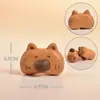 Acessórios de urso e gato de desenho animado em madeira de pêssego e sândalo, componentes DIY, pequenos ornamentos de madeira, pingentes e itens decorativos