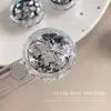 Joia para Nail Art de Lantejoula Estrela Prateada Mistura Grande e Pequena Estrela de Cinco Pontas Coração Redondo Bolinhas Adesivo Decorativo para Unhas