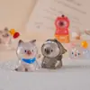 Nova caixa surpresa de pal de gato transparente decoração de escritório criativa desenho animado brinquedo moderno presente de aniversário ornamento de mesa