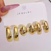 Set de Aretes Geométricos Irregulares Transfronterizos Europeos y Americanos, Moderno y Versátil, Ideal para el Transporte Diario, Combinación de Aretes de Nicho de Alta Gama para Mujeres