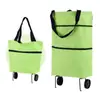 Bolsa de Almacenamiento Portátil Plegable con Ruedas al por Mayor Bolsa de Compras Portátil Plegable para el Hogar Bolsa de Compras para el Supermercado Impermeable de Tela Oxford