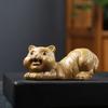 Creative roxo areia tigre chá decoração animal de estimação Tiger ano cerâmica mascote salão de chá mesa de chá decoração casa doze Zodíaco