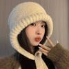 Chapéu de lã outono e inverno proteção auricular quente chapéu frio balaclava chapéu japonês all-match chapéu infantil bonito engrossado malha